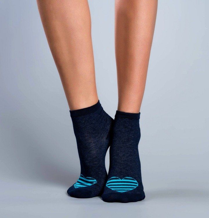 Носки женские Italian Fashion S62 DEKADA высокие стопки, 35-37, синій