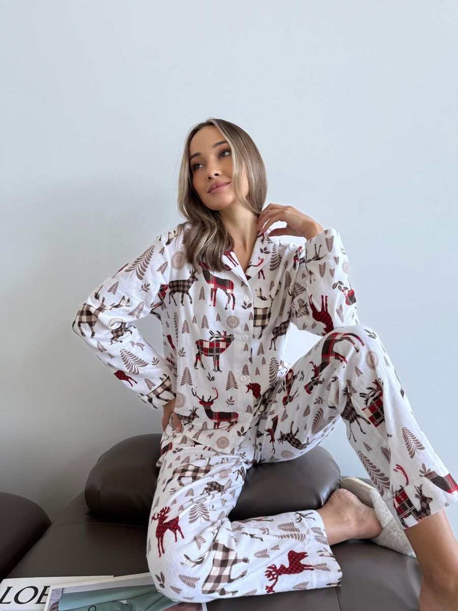 Домашня жіноча піжама COSY "Норді"(сорочка+штани) NEW 4839111s5 фото Колготочка