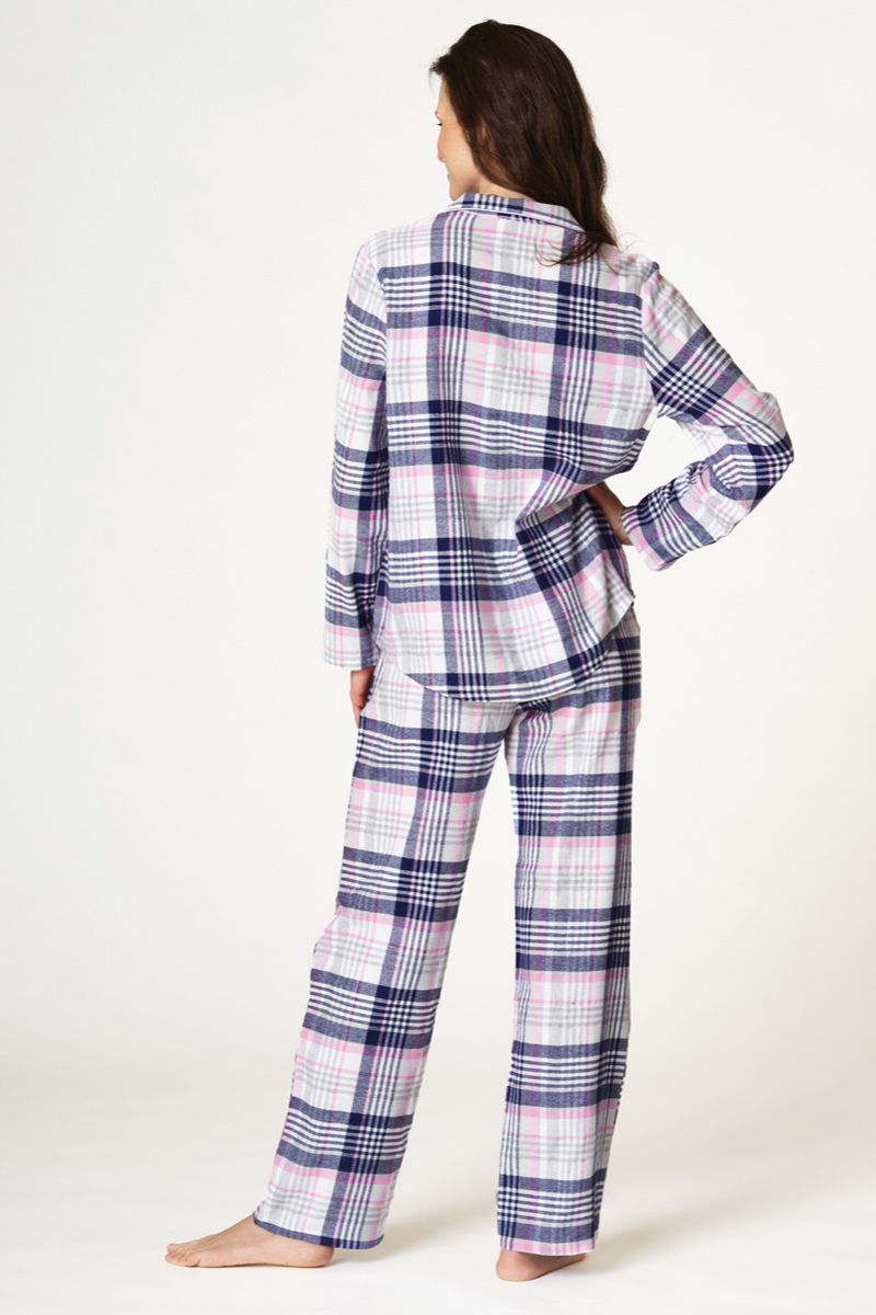 Фланелевая теплая женская пижама больших размеров Key LNS 445 Big 17279 фото Колготочка