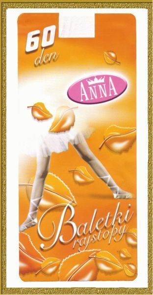 Колготки дитячі для танців однотонні без шортиків Anna 60 den Baletki 1907 фото Колготочка