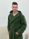 Мужской флисовый халат COSY с капюшоном хаки(зеленый) 11366257 фото 3 Kolgotochka