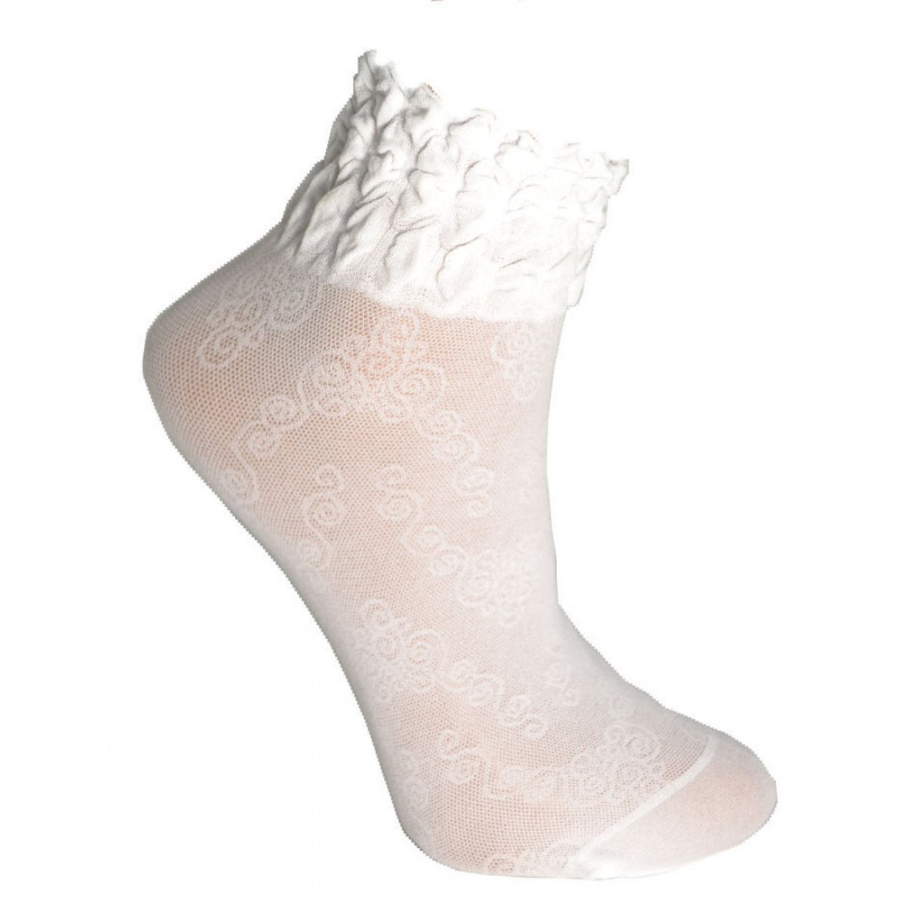 Шкарпетки дитячі Anna жакард, універсальний, білий