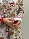 Домашнє жіноче плаття сорочка COSY з начосом Різдво сіра 11653046 фото 5 Kolgotochka