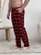Мужские брюки пижамные COSY в клетку красно/черные 11561827 фото 3 Kolgotochka