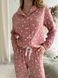 Женская муслиновая пижама COSY Сердца (темная пудра) брюки+рубашка 11833466 фото 4 Kolgotochka