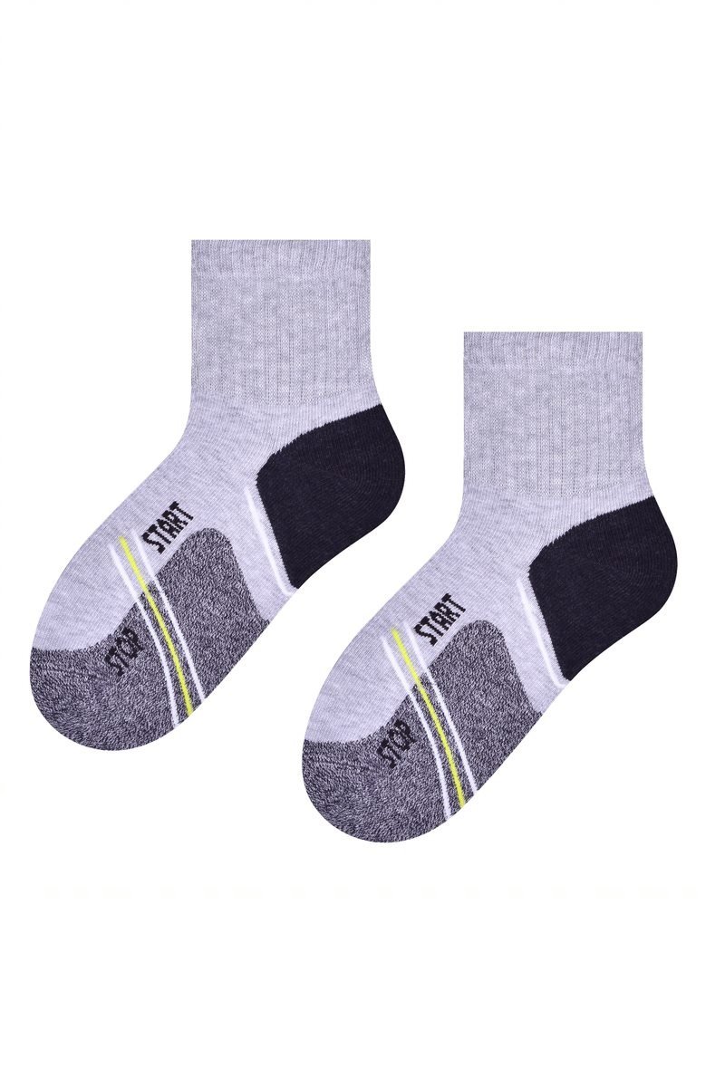 Шкарпетки Steven 014 з малюнками, 29-31, сірий/темно-сірий