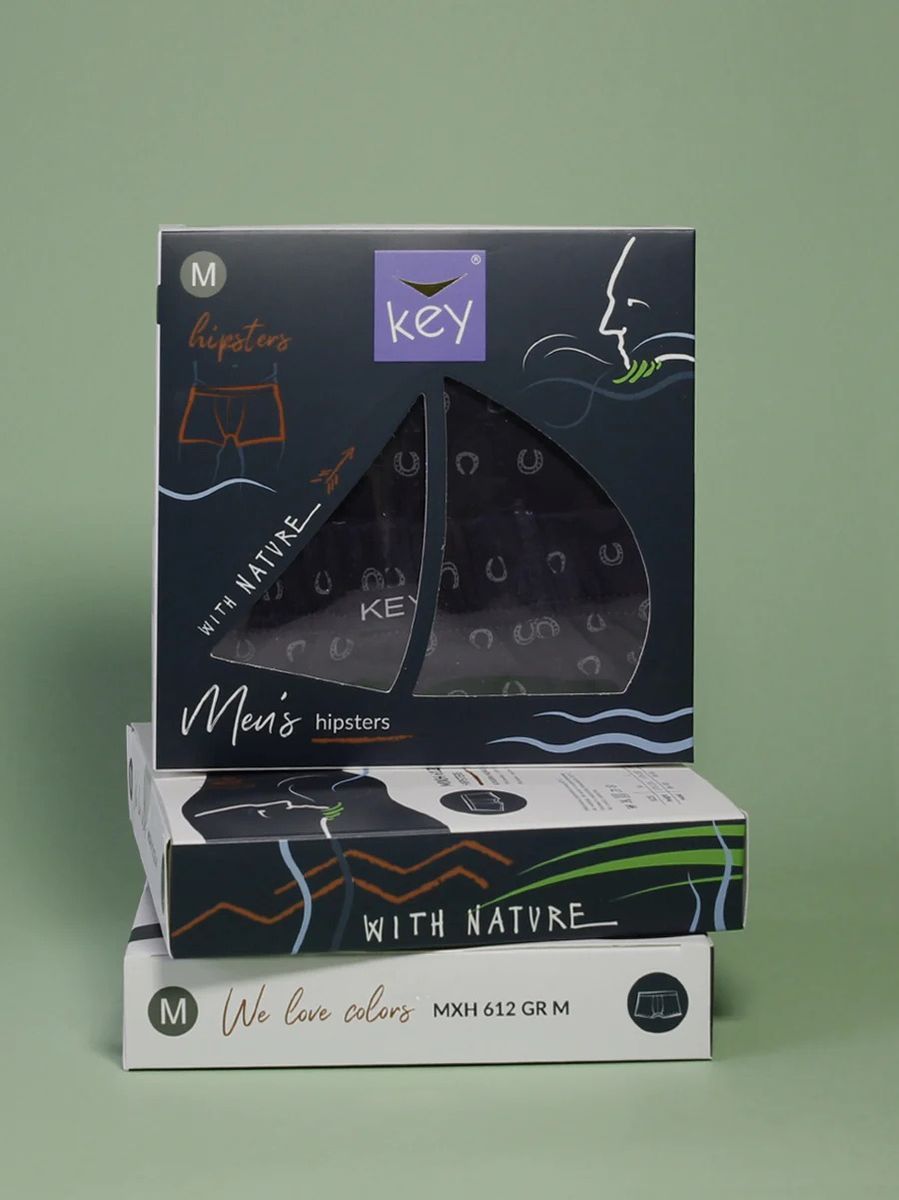Боксерки мужские в принт Key MXH 612 19395 фото Колготочка