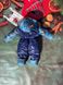 Детский зимний комбинезон в принт без меха, 80-86, синій