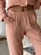 Мужская женская пижама Сердца COSY брюки+рубашка розовая пудра M100P 10741809 фото 6 Kolgotochka