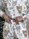 Жіноча піжама домашній костюм у з ведмедиками Teddy COSY штани+сорочка біла 10649541 фото 5 Kolgotochka