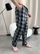 Домашня піжама для чоловіків COSY із фланелі (штани+лонгслив) клітина хакі 11249439 фото 6 Kolgotochka