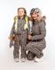 Зимові комбінезони Family look в принт з хутром єнота, 86, мультиколор