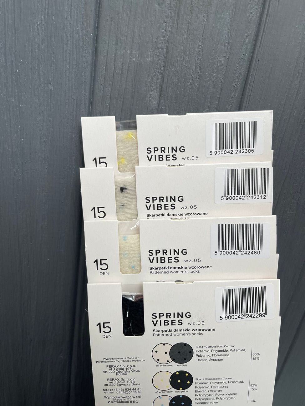 Шкарпетки жіночі в горошок Gatta 15 den Spring Vibes wz/05 19133 фото Колготочка