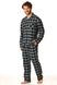 Теплая фланелевая мужская пижама Key MNS 431 17283 фото 2 Kolgotochka