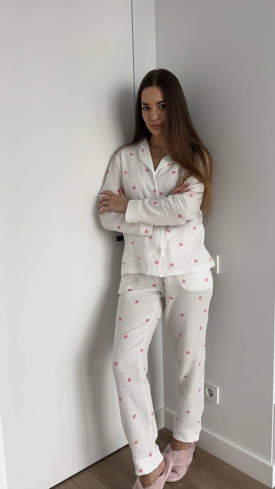 Жіноча Муслінова піжама COSY штани+сорочка 11810456 фото Колготочка